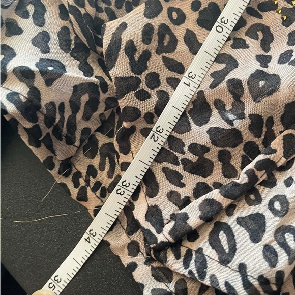 Shore Drive One Size Leopard Print Kimono Cardigan - Picture 12 of 14